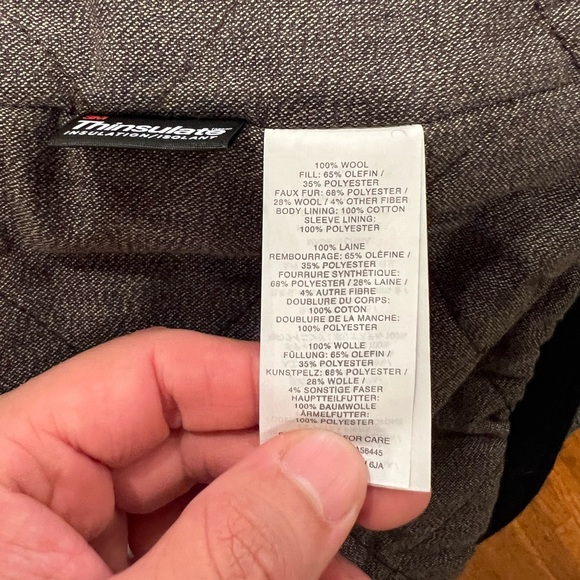 J.Crew Wallace and Barnes Faux Shearling Trimmed Wool Peacoat S - Picture 6 of 6